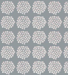 Puketti Wallpaper by Marimekko Grey
