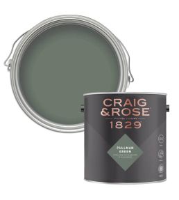 Pullman Green 1829 Chalky Emulsion Paint by Craig & Rose Pullman Green