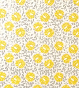 Punch Paisley Fabric by Christopher Farr Cloth Lemon