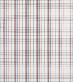Purbeck Check Fabric by Baker Lifestyle Red/Blue