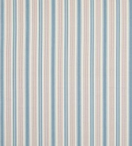 Purbeck Stripe Fabric by Baker Lifestyle Red/Blue