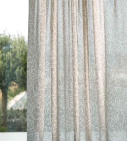 Pure Acorn Sheer Wide Width Fabric by Morris & Co Beige
