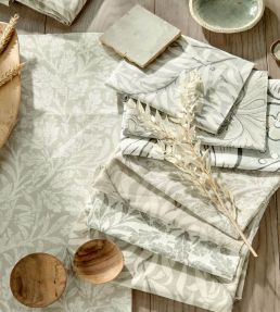 Pure Acorn Wide Width Fabric by Morris & Co Cream