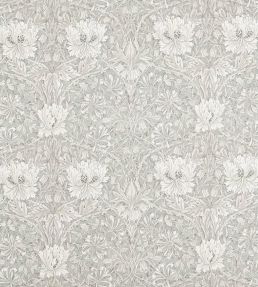 Pure Honeysuckle & Tulip Wide Width Fabric by Morris & Co Soft Mint/Grey