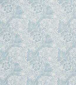 Pure Marigold Sheer Wide Width Fabric by Morris & Co Soft Blue