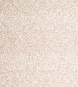 Pure Strawberry Thief Sheer Wide Width Fabric by Morris & Co Blush