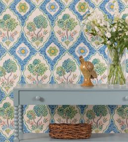 Puzzlewood Wallpaper by George & Minnie Blush