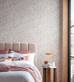 Quadrata Wallpaper by Clarke & Clarke Midnight