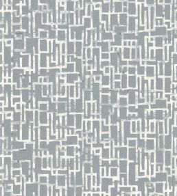 Quadrata Wallpaper by Clarke & Clarke Steel