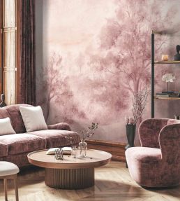 Quarlton Mural by Woodchip & Magnolia Blush Pink