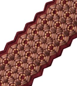 Queen Bee Embroidered Border Trimming by Samuel & Sons Mulled Wine