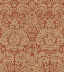 Queen's Damask Wallpaper by GP & J Baker Old Red