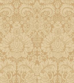 Queen's Damask Wallpaper by GP & J Baker Parchment