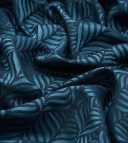 Quill Weave in Yarn Jacquard Fabric by Liberty Lapis