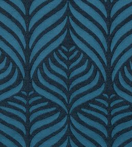 Quill Weave in Yarn Jacquard Fabric by Liberty Lapis