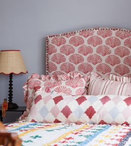 Quilted Harlequin Cushion 84.5 x 27cm by Barneby Gates Patchwork Rose