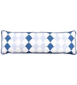 Quilted Harlequin Cushion 84.5 x 27cm by Barneby Gates Two Blues