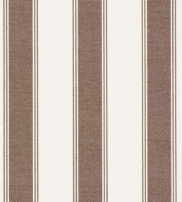 Rafe Stripe Fabric by Schumacher Berber Brown