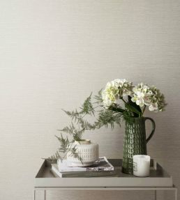Raffia Wallpaper by 1838 Wallcoverings Pearl