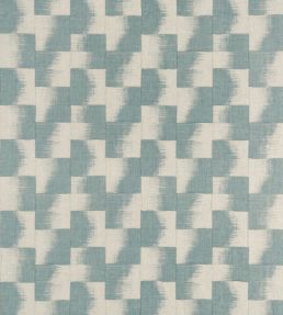 Raffia Squares Fabric by Thibaut Mineral