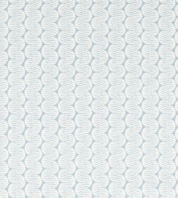 Raft Stripe Print Fabric by Scion Coast Blue