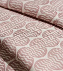 Raft Stripe Print Fabric by Scion Dusk Pink