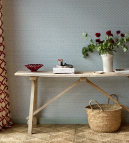 Raft Stripe Wallpaper by Scion Coast Blue