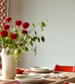 Raft Stripe Wallpaper by Scion Coast Blue