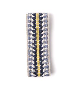 Railroad Border Trimming by Christopher Farr Cloth Indigo