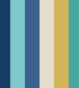 Rainbow Bloc Wallpaper by Ohpopsi Cobolt Mix