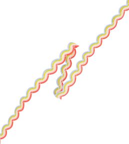 Rainbow Braid Trimming by Villa Nova Rainbow