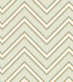 Rainbow Chevron Wallpaper by Ottoline Green