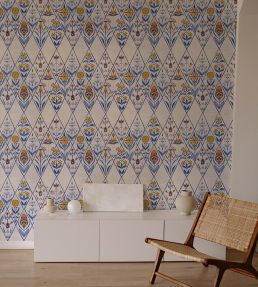 Rajola Wallpaper by Tres Tintas Dark blue