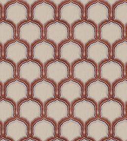 Rajput Fabric by JORO Brick/Plum
