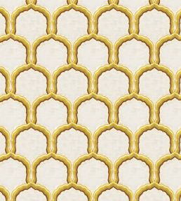 Rajput Fabric by JORO Yellow/Brick