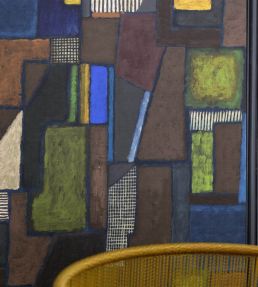 Raku Patchwork Mural by Designers Guild Chocolate