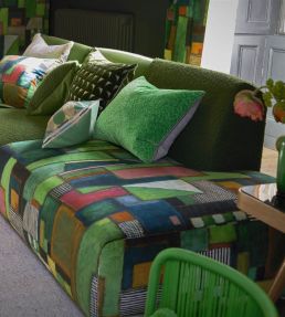 Raku Patchwork Fabric by Designers Guild Emerald