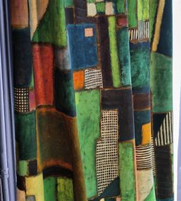 Raku Patchwork Fabric by Designers Guild Emerald