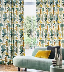 Raku Print Fabric by Camengo Safran