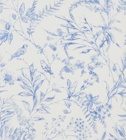 Fern Toile Wallpaper by Ralph Lauren Bluebell