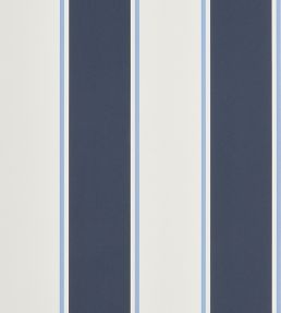 Mapleton Stripe Wallpaper by Ralph Lauren Midnight