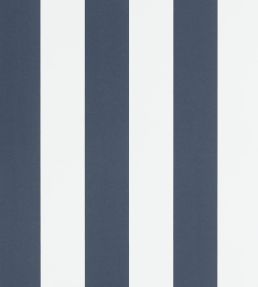 Spalding Stripe Wallpaper by Ralph Lauren Navy/White