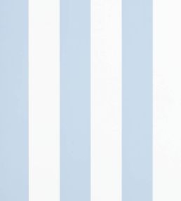 Spalding Stripe Wallpaper by Ralph Lauren Blue/White