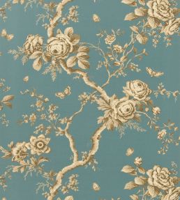 Ashfield Floral Wallpaper by Ralph Lauren Tourmaline