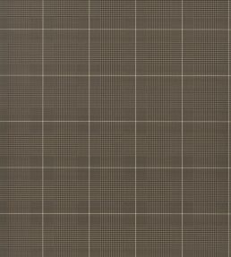 Egarton Plaid Wallpaper by Ralph Lauren Gunmetal, Black