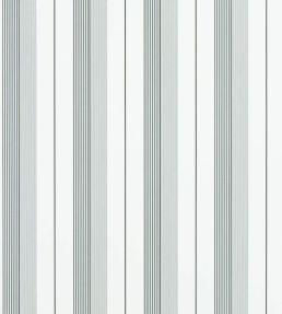Aiden Stripe Wallpaper by Ralph Lauren Black/Grey