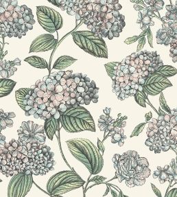 Ramo di Ortensia Wallpaper by Cole & Son Pastel on Stone