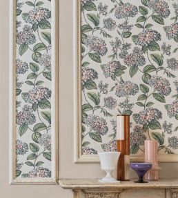 Ramo di Ortensia Wallpaper by Cole & Son Pastel on Stone