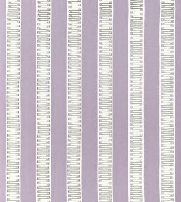 Raritan Line Embroidery Fabric by Thibaut Lilac