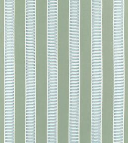 Raritan Line Embroidery Fabric by Thibaut Sage